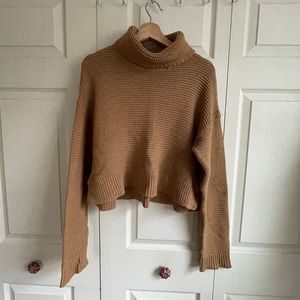 Cropped Land’s End Turtleneck Sweater